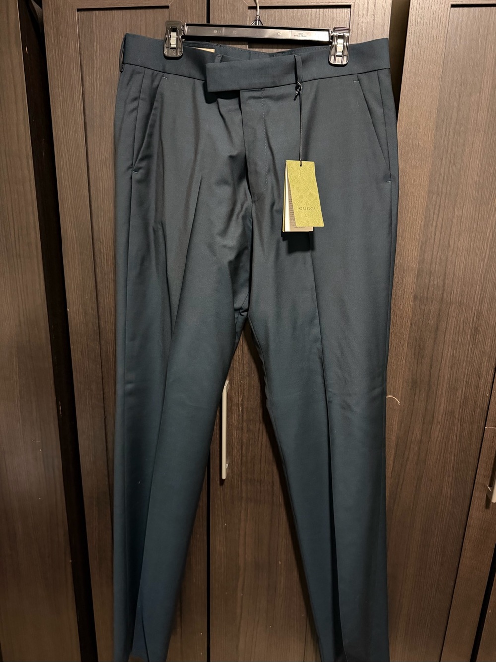Men’s Gucci Dark Green/Blue Slacks (sz 54 euro= 36us)